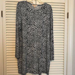 MICHAEL Michael Kors Leopard Print Dress -Size L-excellent condition!